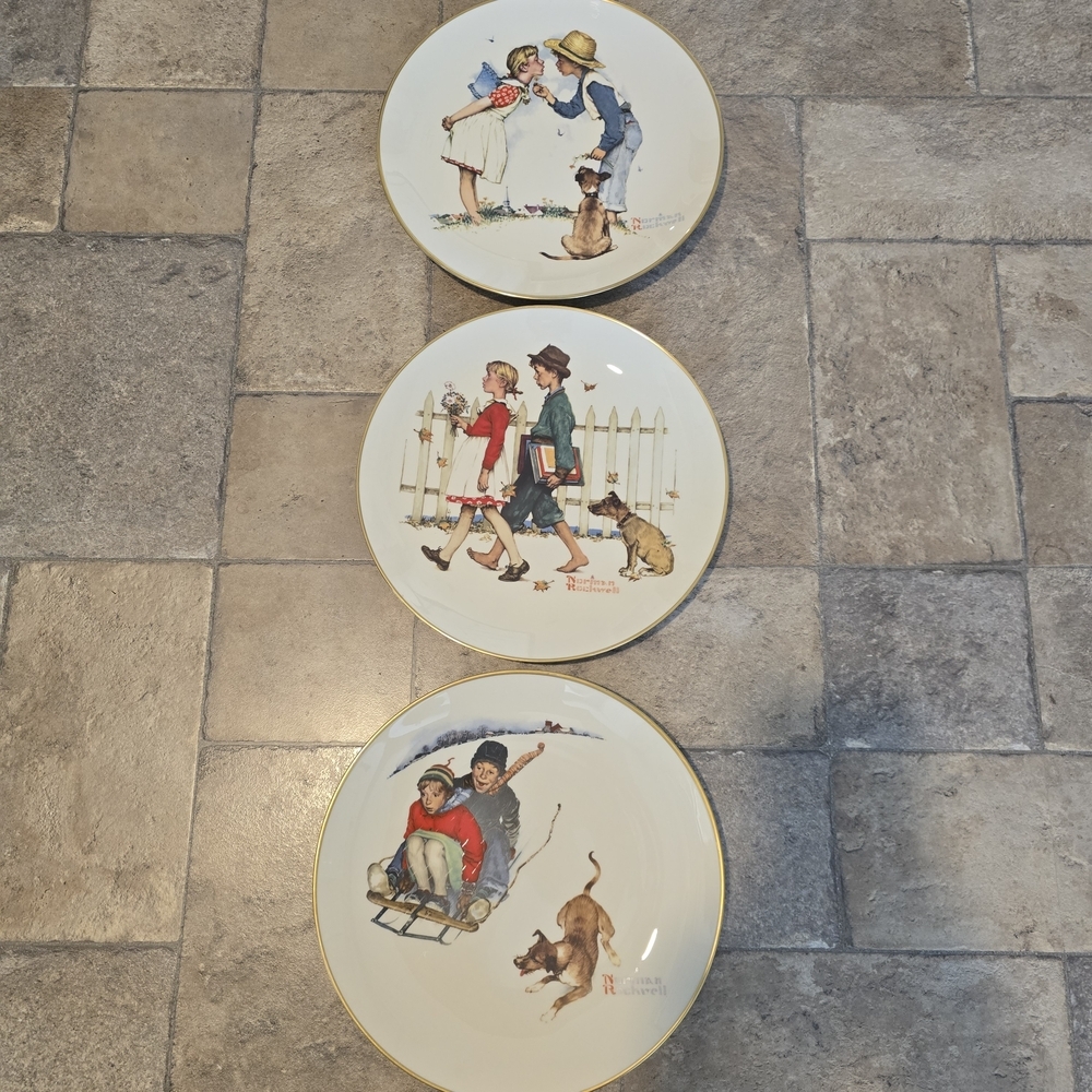 Gorham Norman Rockwell Decorative Plates